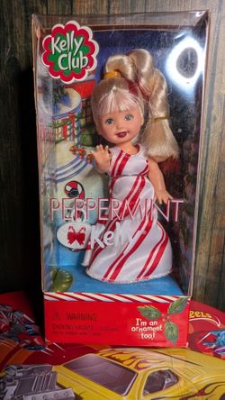 Mattel Barbie Kelly Club I'm an ornament too! Peppermint Kelly Doll 2001
