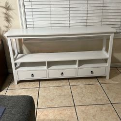 Entry Way Table with Storage Shelves