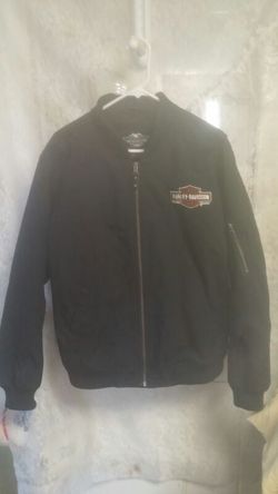 Xl harley jacket oil can bomber