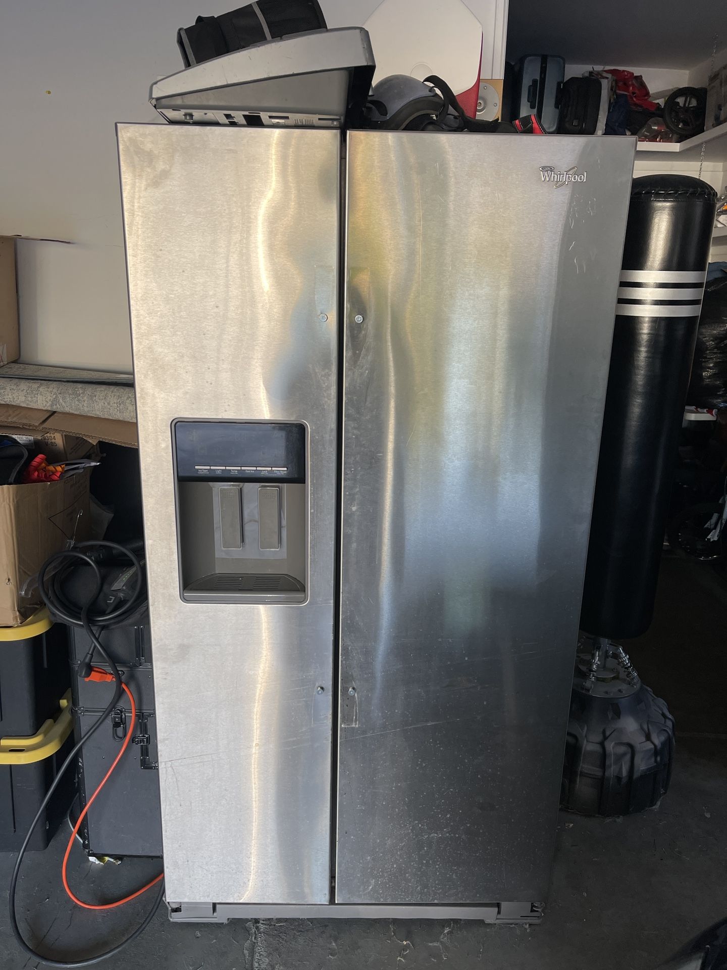 Whirlpool Side By Side Fridge (no handle)