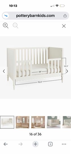 Pottery Barn 4-in-1 Crib & Toddler Bed/ Mattress