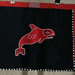 Vintage Haida Button Blanket