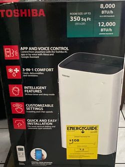 TOSHIBA 8,000 (DOE) BTU Portable AC