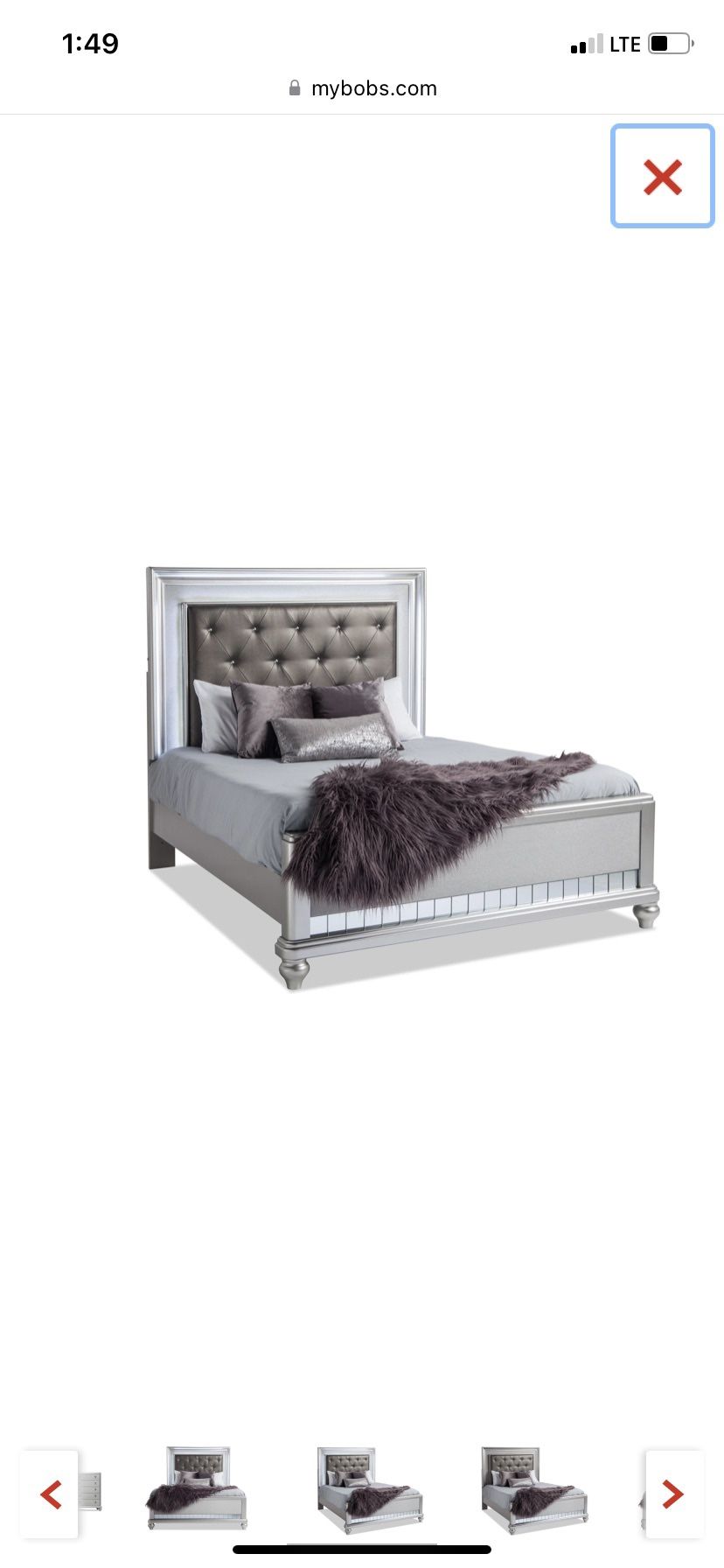 Diva bedroom set From Bob's furniture Store