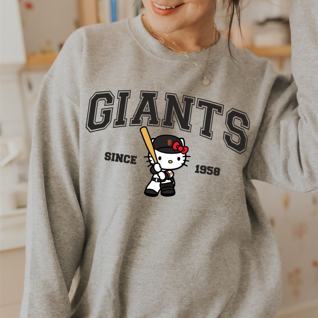 Hottertees Los Angeles Hello Kitty Dodger Sweatshirt