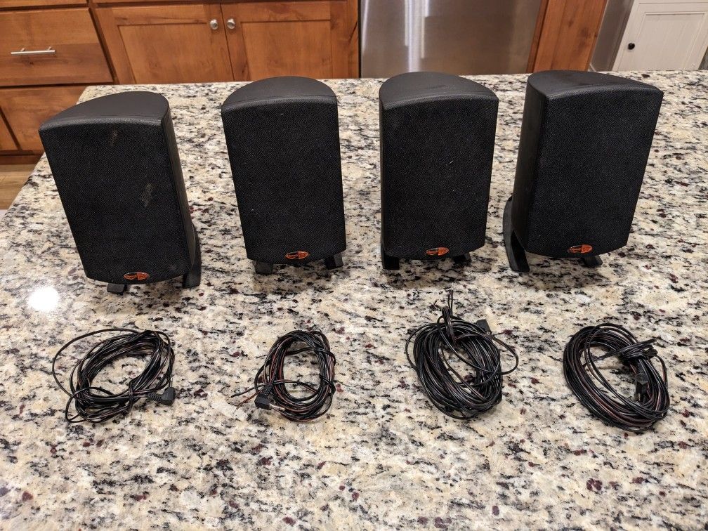4 Klipsch Pro Media Speakers With Wires