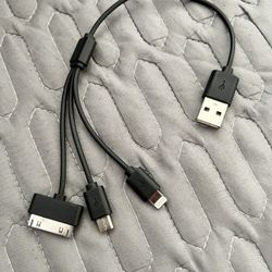 3-in-1 USB Multi-Charger Data Cable