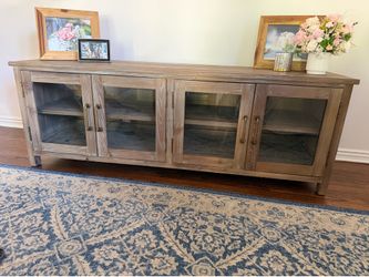 Pottery barn console and matching coffee table