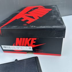 Air Jordan 1 Retro High OG 555088 404 Dk Marina Blue/Blk Wht Size 12  BOX ONLY 