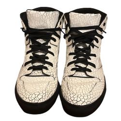 balenciaga 2010 cracked snakeskin leather shoes