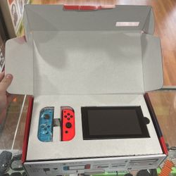 Nintendo Switch Console With Joy Con Controls Dock HDMI  All Cords Used 