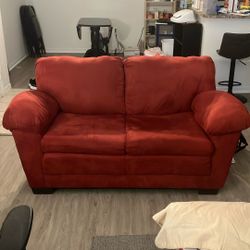64’’ Red Loveseat