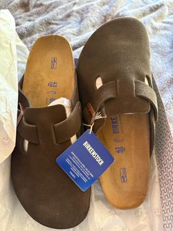 Birkenstock Boston Suede Clogs