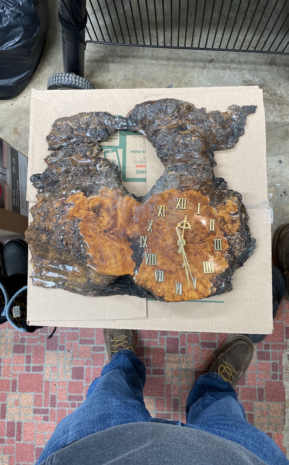 Burl Clock