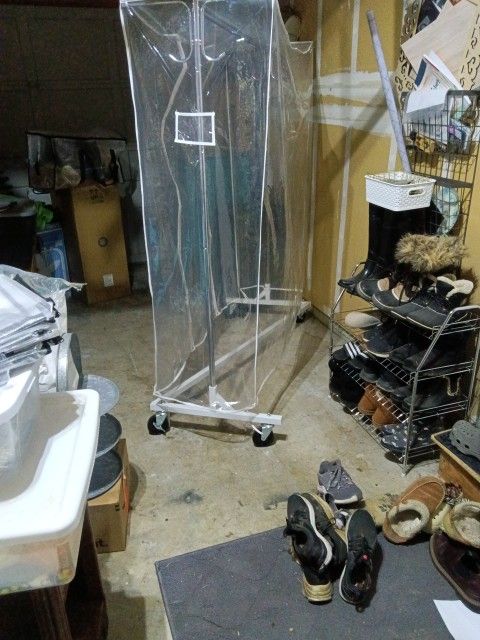 Covered Garment Rack