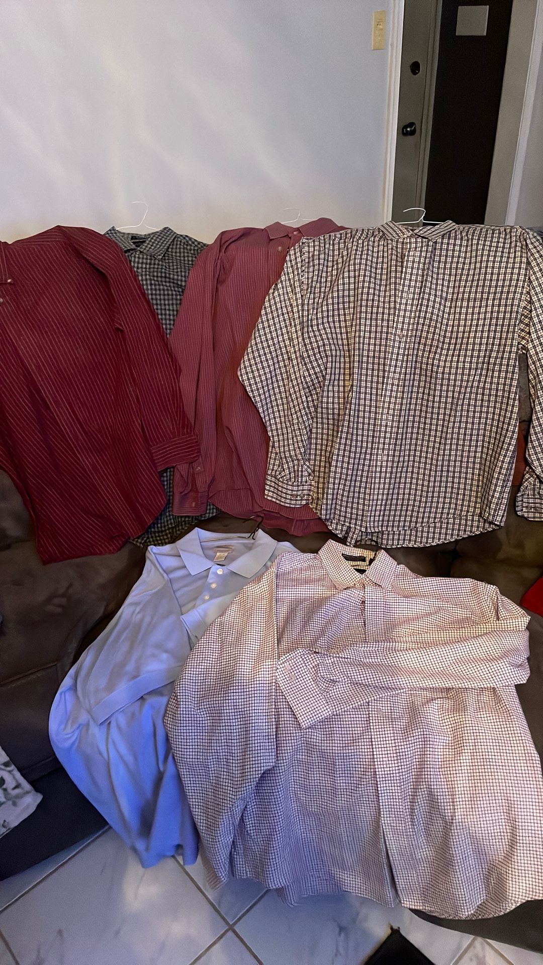 Van Heusen Mens Dress Shirts BUNDLE