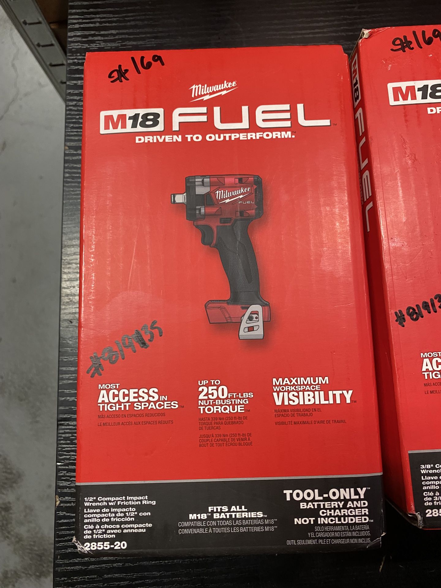 Milwuakee M18 Fuel 1/2” Compact Impact Wrench 