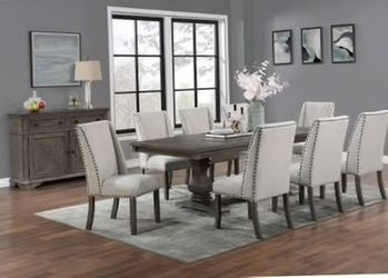 7 pc Formal  Dining Set.  Solid wood