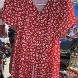 red sundress
