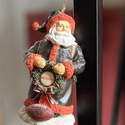 NFL Cleveland Browns Santa Christmas ornament
