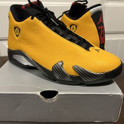 Nike Air Jordan 14 Retro Gold Reverse Ferrari