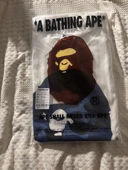 A Bathing Ape BAPE Graphic T-Shirt White Size L