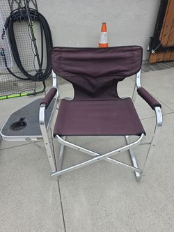 Chair with attached table