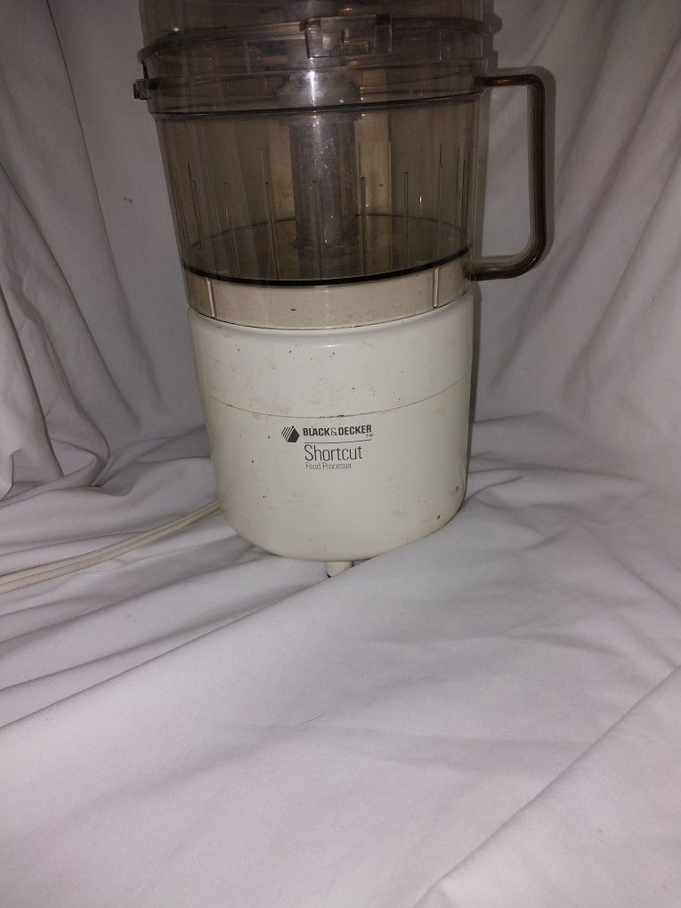 Vintage Black And Decker Shortcut Food Processor