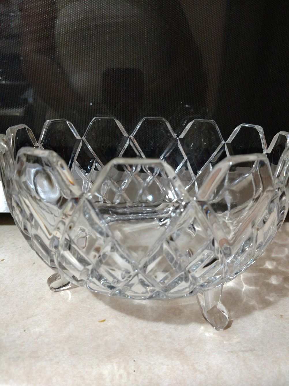Crystal Footed Bowl
