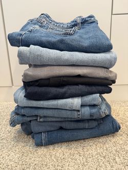 Bundle of 10 Women’s Premium Denim Jeans - variety of Sizes, Brands, Styles