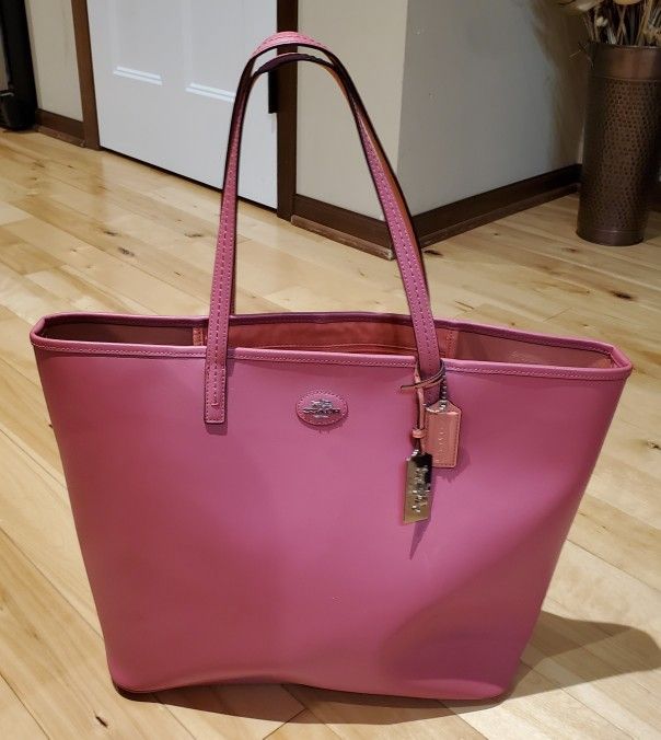 Coach Hot Pink Tote Bag
