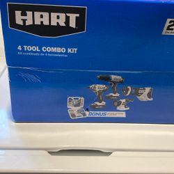 Hart 4 Tool Combo Kit Brand New In Box Never Opened 