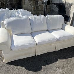 ***FREE DELIVERY *** White Ralph Lauren 3 Seat Sofa 