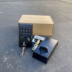 Entry Door Lock , Electronic Keypad Deadbolt,[3 mechanical Keys+Access code +bluetooth ]  Easy Installation 