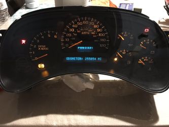 2003-2007 gmc chevy clusters