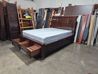 Queen bed and mattress
