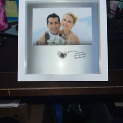 Mr. & Mrs  Wedding Thumbprint Frame Customizable 4-Inch x 6-Inch