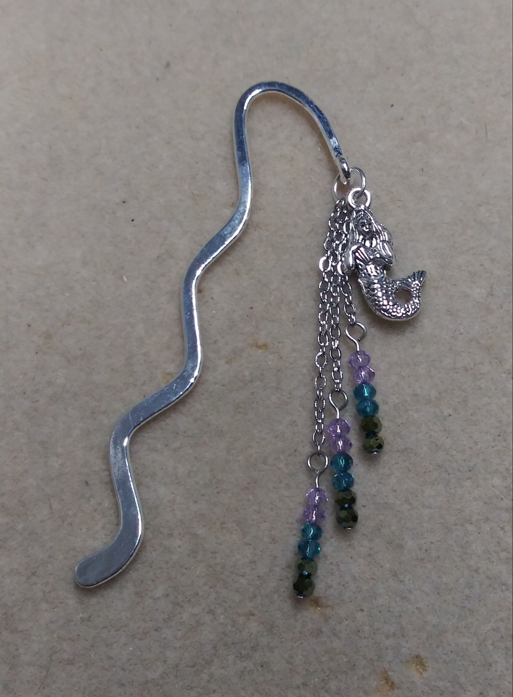 Handmade mermaid bookmark