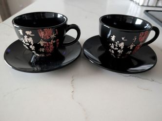 Coffee Cups and Saucer Set