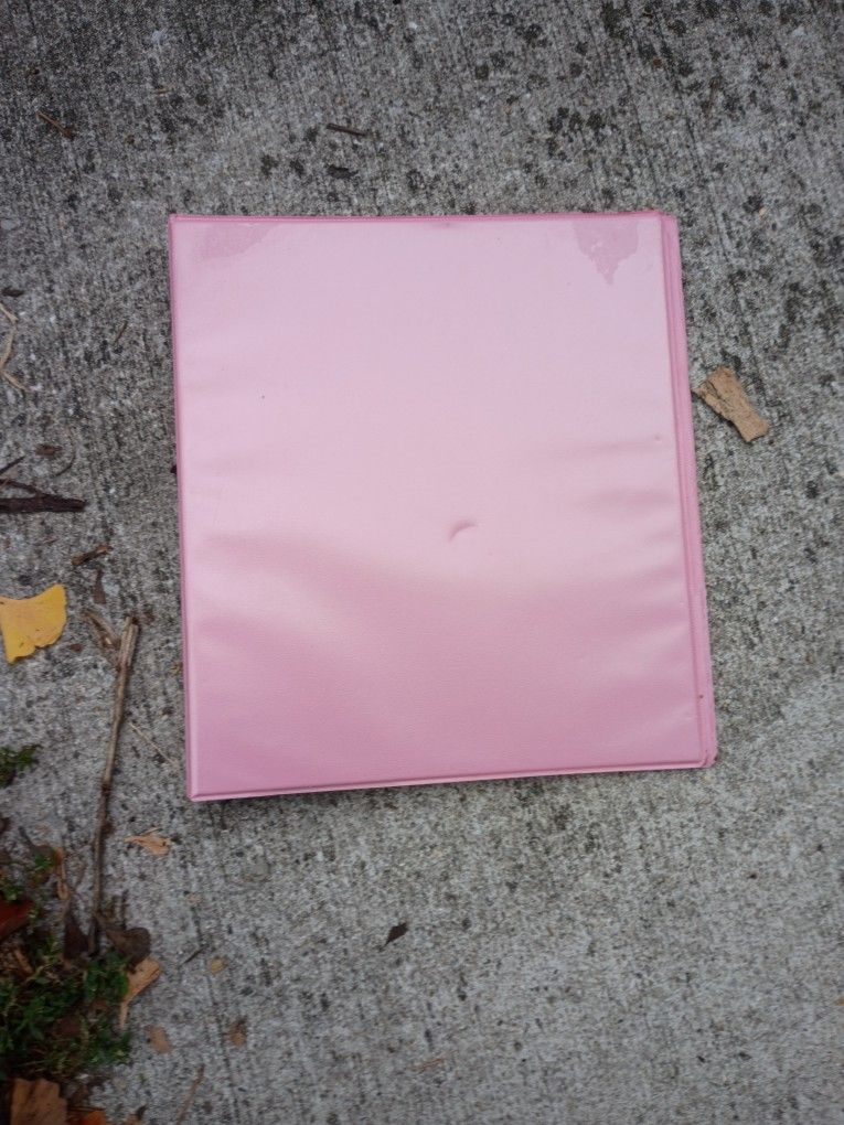 Light Pink Half Inch 3 Ring Binder