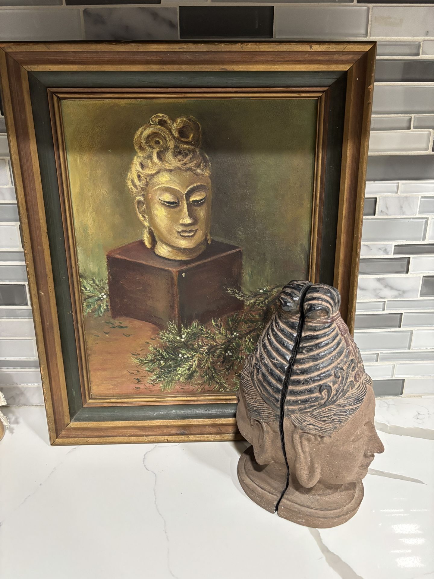 Antique Painting And Book Holders