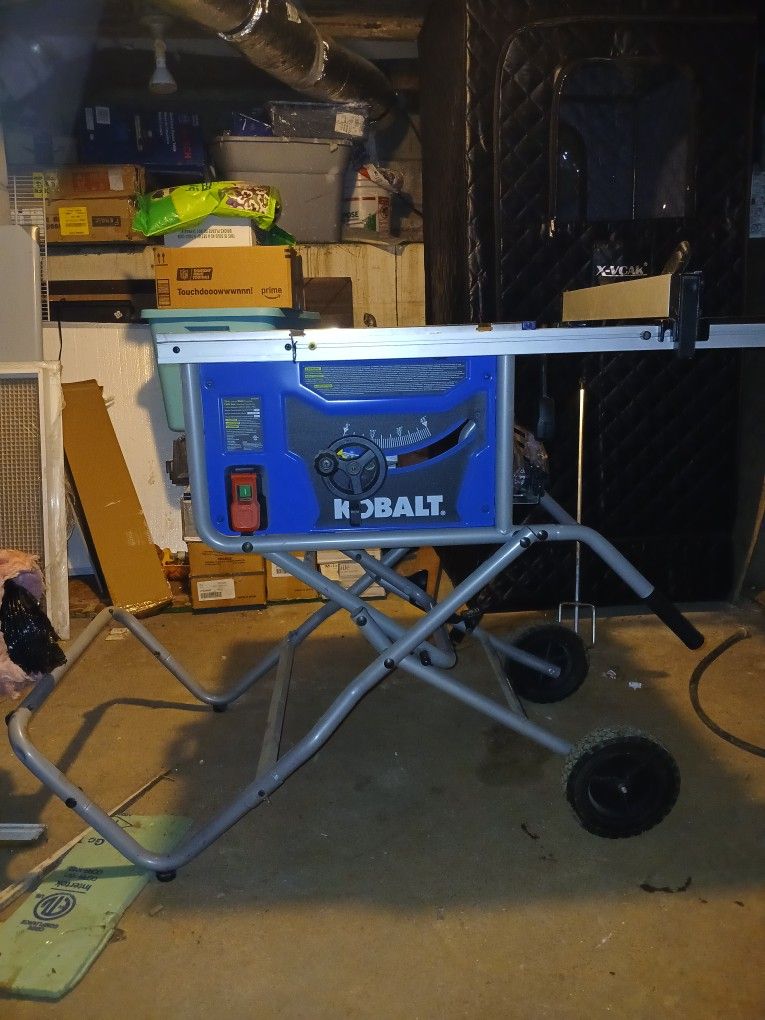 Kobalt 10'" Jobs items Table Saw With Fold Out Stand
