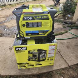 RYOBI 2,300-Watt Recoil Start Bluetooth Super Quiet Gasoline Powered Digital Inverter Generator with CO Shutdown Senso