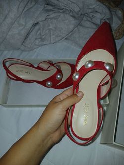 Womens nine west heels size 7.5 used 1 time