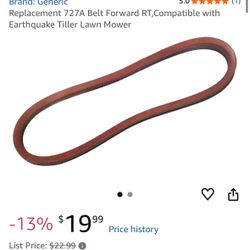 Replacement 727A Belt Forward RT,Compatible with Earthquake Tiller Lawn Mower