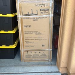  Adjustable Overhead Rack 4ftX8ft Grey In Box Unopened $200