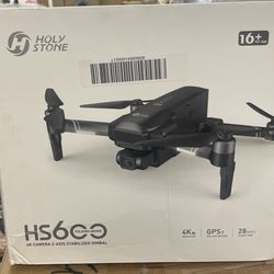 Holy Stone Drone HS600 with 4K Camera 2-Asix Gimbal EIS 3KM FPV-Drone with 2 Batteries Brushless Motor Color Black