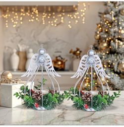 Christmas Angel Lanterns Decorations Outdoor&Indoor, 2PCS