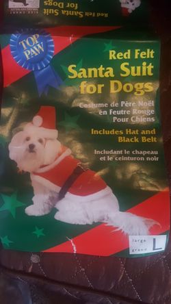 Santa outfit for dogs