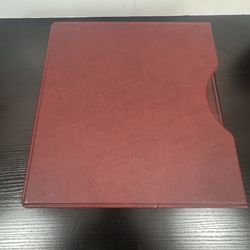 Lindner Red 18 Ring Stamp/ Bills Album&Slipcase Postal Stamp Protective Pages